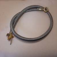 Паливопровід бак–фільтр з краном d=12 L=750 штуцер d=14