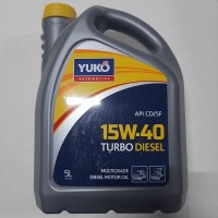 Масло моторне (олива) мінеральне YUKO 15W-40 TURBO DIESEL 5 л