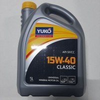 Масло моторне (олива) мінеральне YUKO 15W-40 CLASSIC Dynamic 5 л