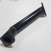 Колектор (коліно)  вихлопної труби KM138 2x2 отвори МЕТАЛ